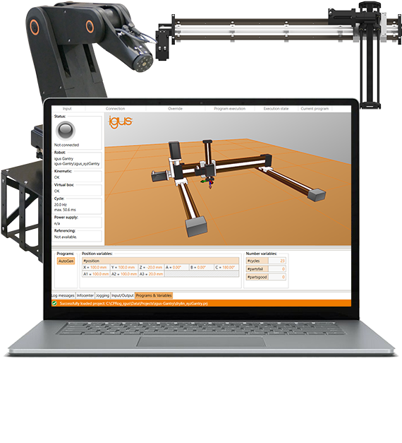 Programmation de robots avec Robot Control igus®